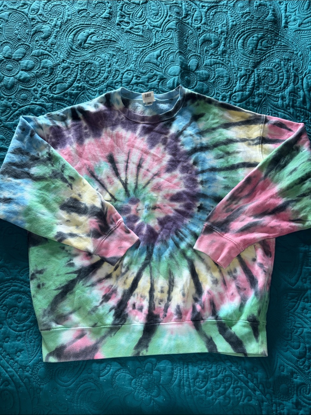 Pink VS tie dye sweatshirt